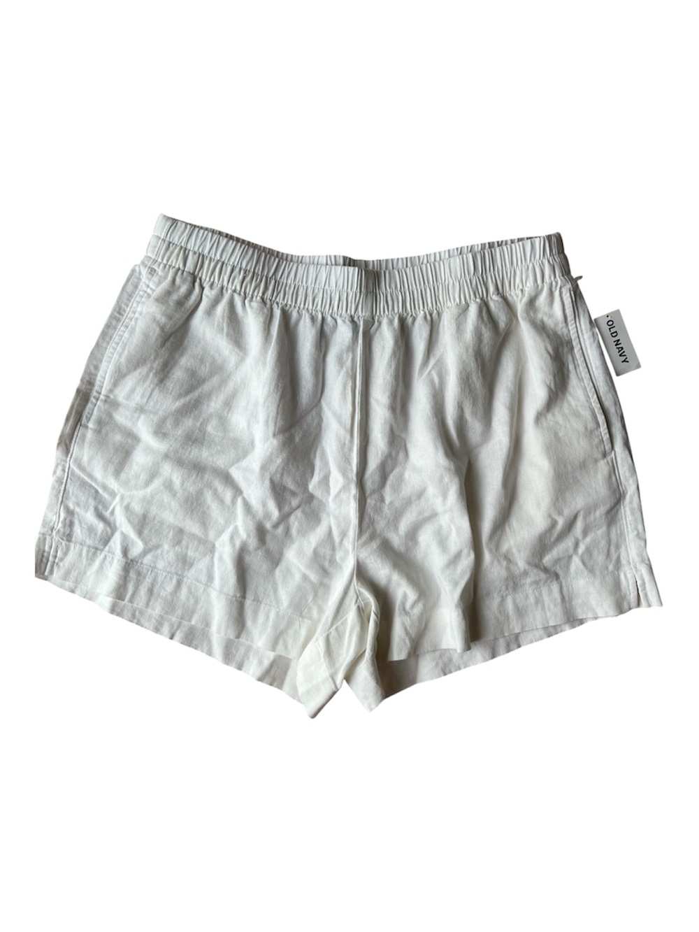BNWT Old Navy White High-Rise Elastic-Waist Women's Shorts